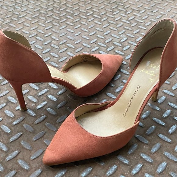 Banana Republic Shoes - Banana Republic Women Heels Sandal Shoes Brown Leather Upper Pump Size 6.5M